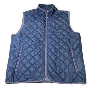 COPY - Vineyard Vines Performance Puffer Vest Women XXL Light Blue Zip Pockets …